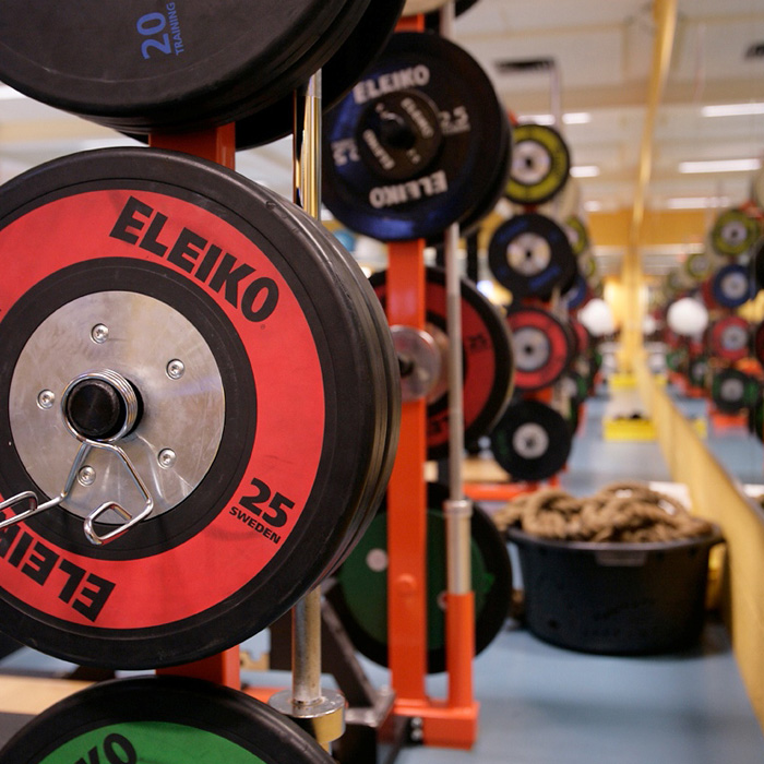 Krachttraining op Papendal