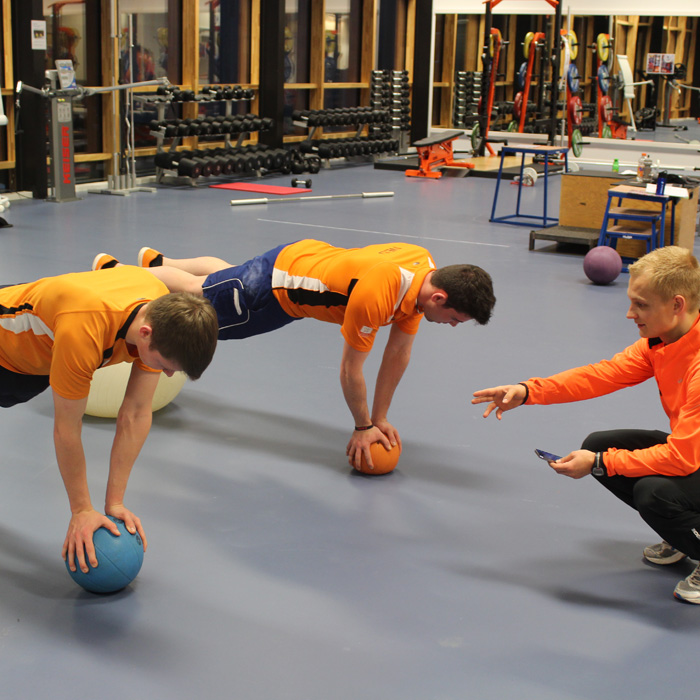 Fysieke training op Papendal